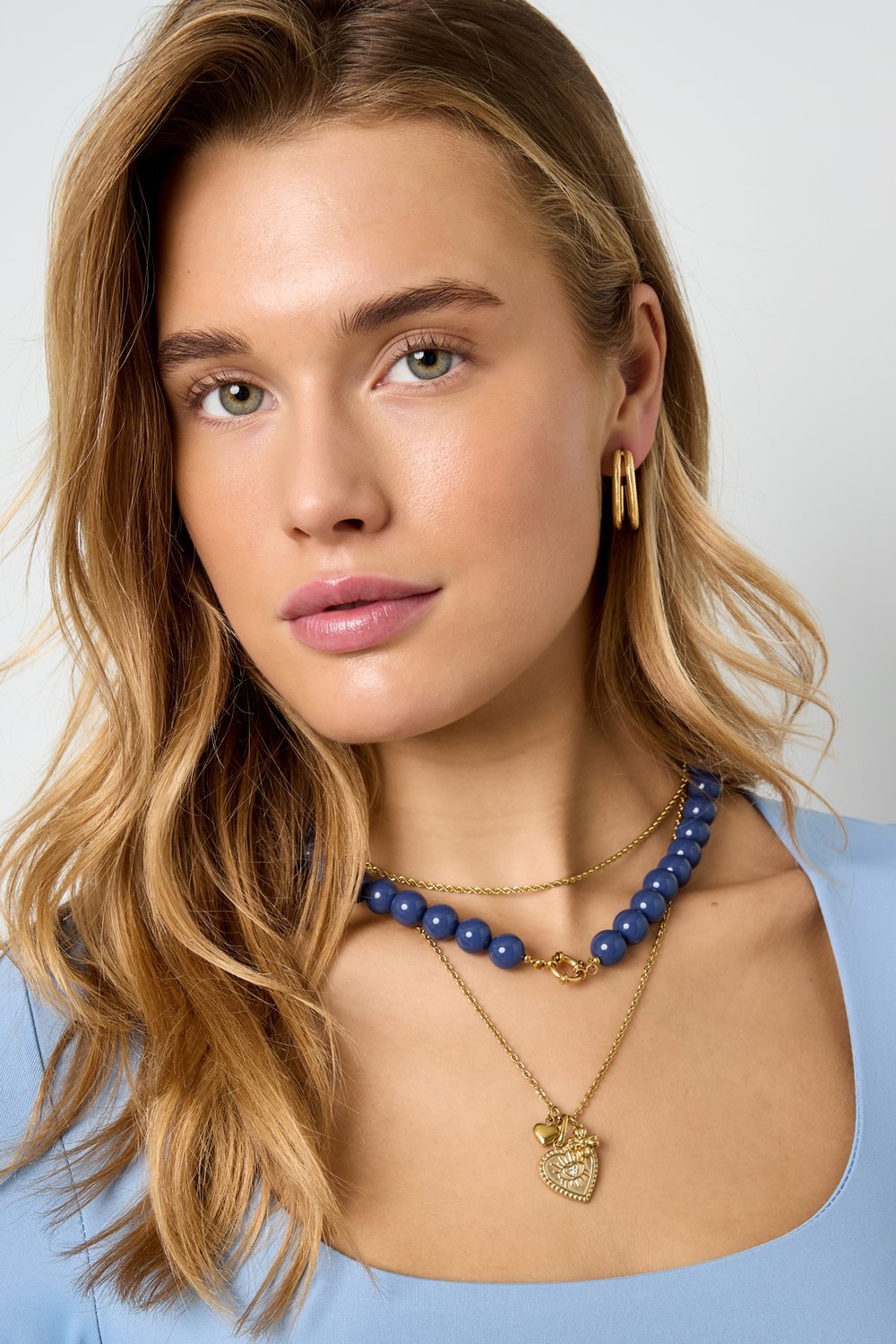 Colored small bead necklace-12mm h5Picture5